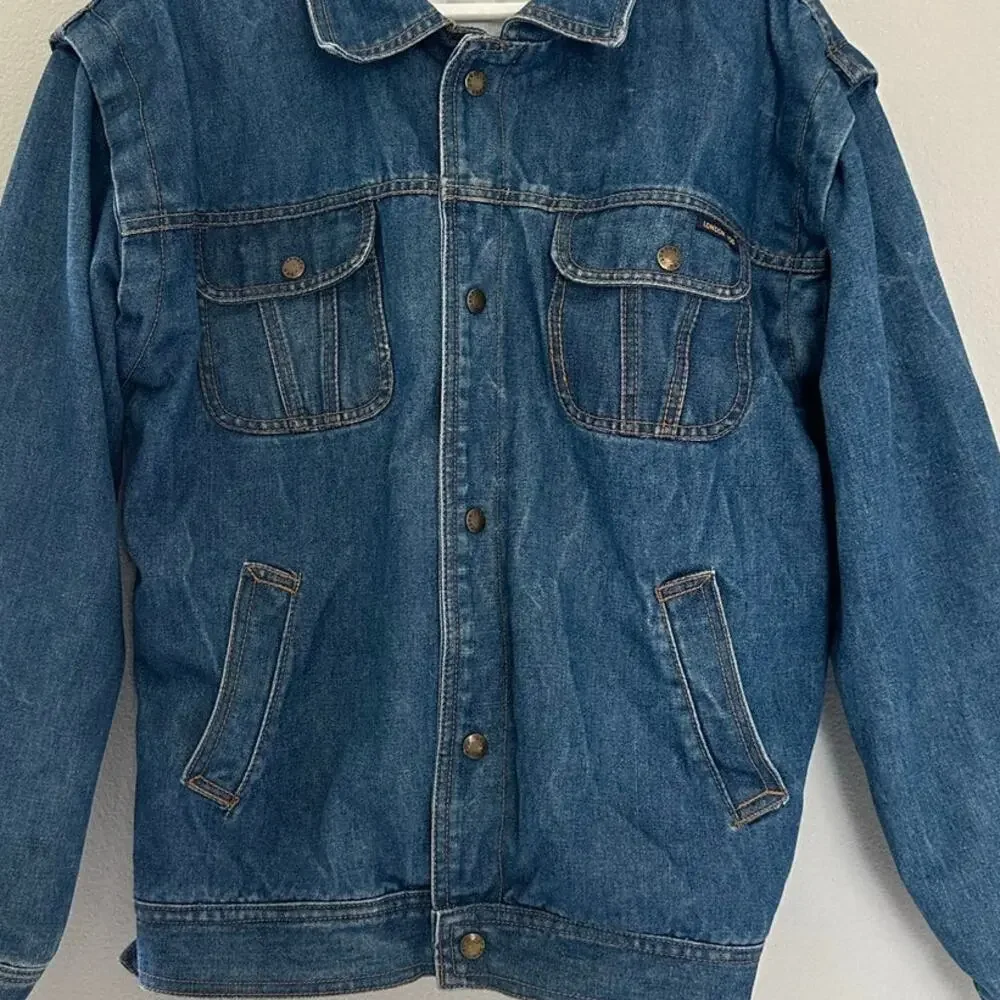 Vintage London Fog Jean Jacket Turbo size Large / 20